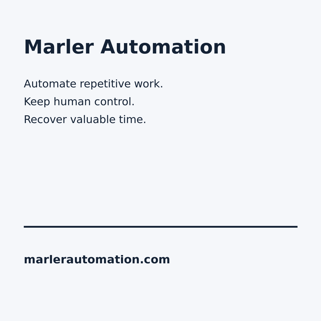 Marler Automation brand mark